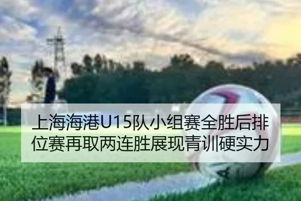 上海海港U15队小组赛全胜后排位赛再取两连胜展现青训硬实力